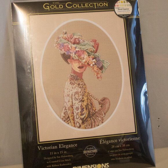 Dimensions Gold Collection Victorian Elegance Counted Cross Stitch Kit 3823 - Picture 1 of 3